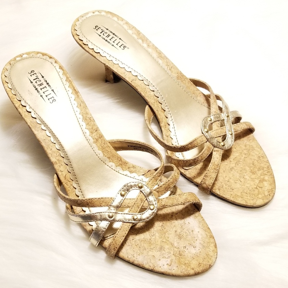 Seychelles Strappy Cork size 8